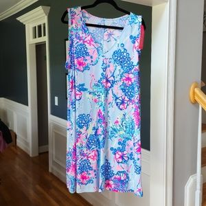 Lilly Pulitzer Aron Dress Multi Beach You To It XL NWT
